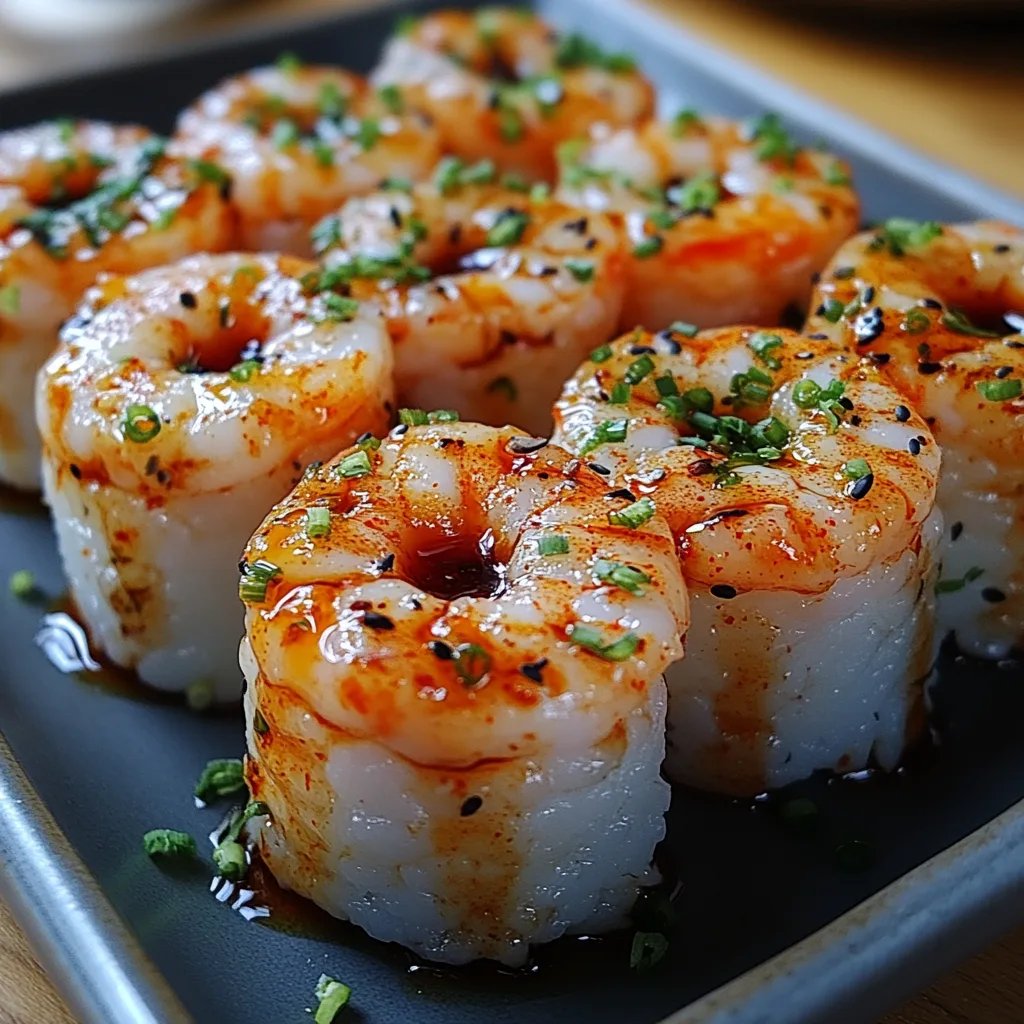 Torres de Sushi Picante de Camarón: Una Increíble Receta Esencial