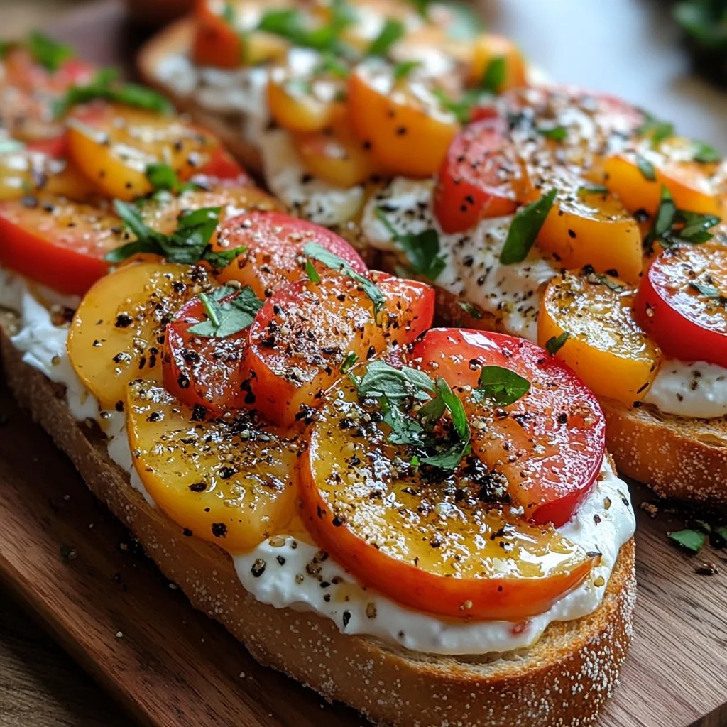 Bruschetta de Durazno con Ricotta Batida: La Última Receta Increíble