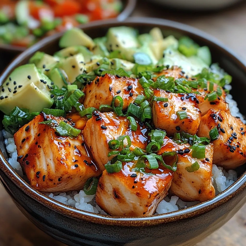 <p>Tazones de Salmón con Miel y Sriracha: Una Increíble Receta Última</p>