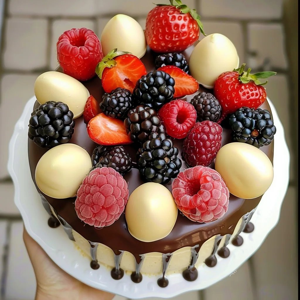 Dulces llenos de frutas del bosque