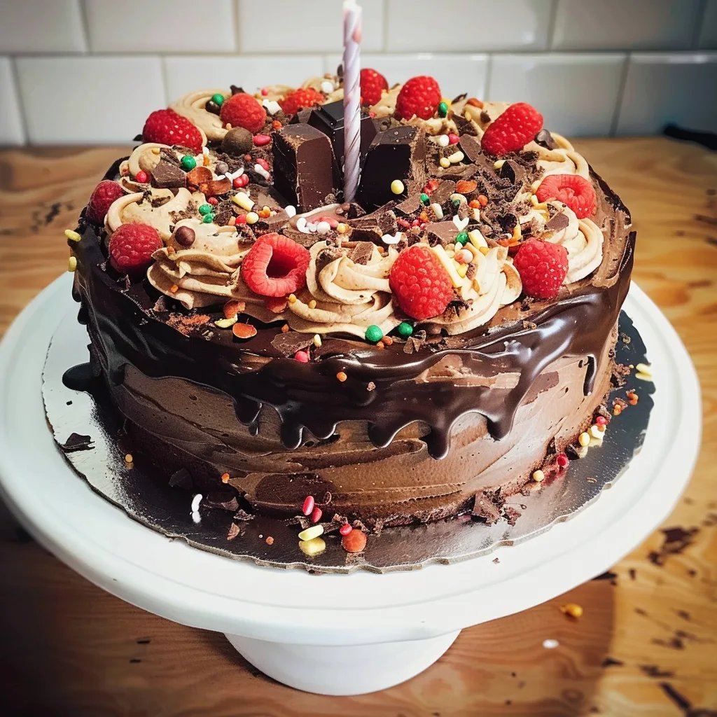 Pastel de Cumpleaños de Chocolate