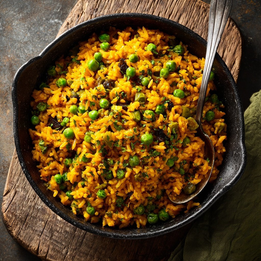 Arroz y Guisantes Jamaicanos Veganos