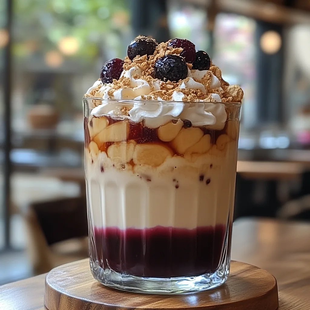 Latte Helado de Vainilla y Arándanos: Una Increíble Receta Esencial