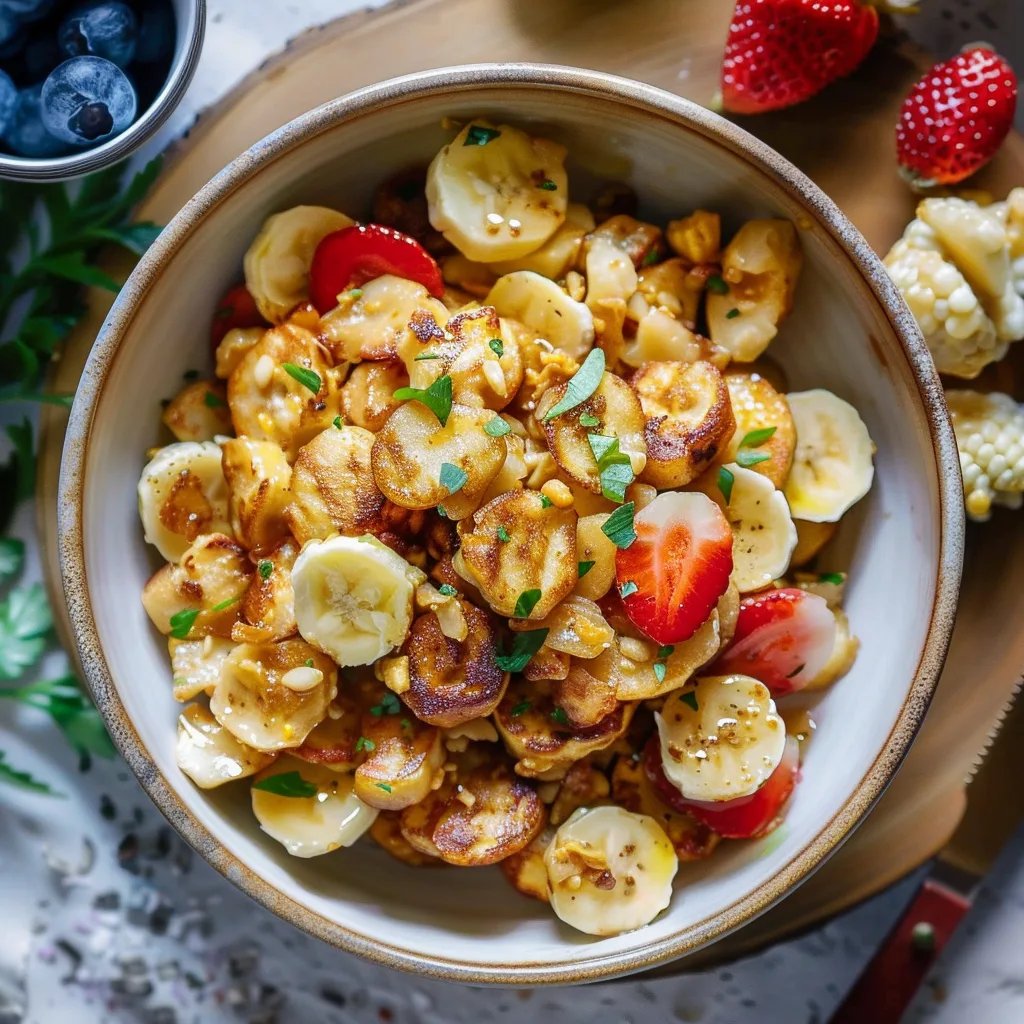 Cereal de panqueques saludable