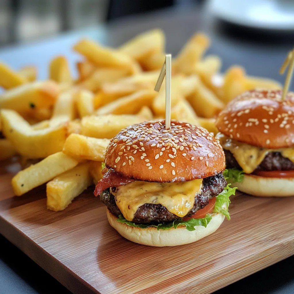 Mini hamburguesas con queso y panecillos de patata: Una Increíble Receta Última