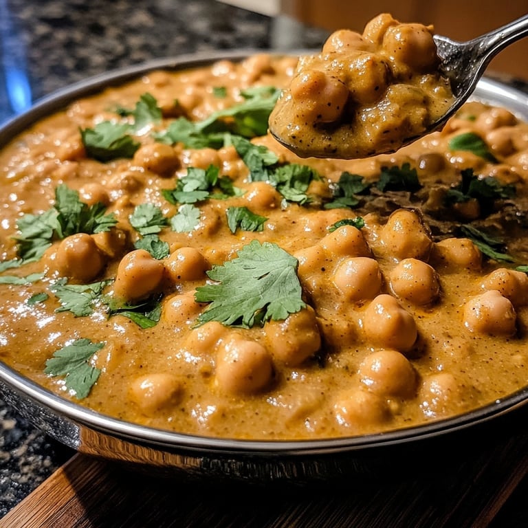 Curry de garbanzos con sabores internacionales