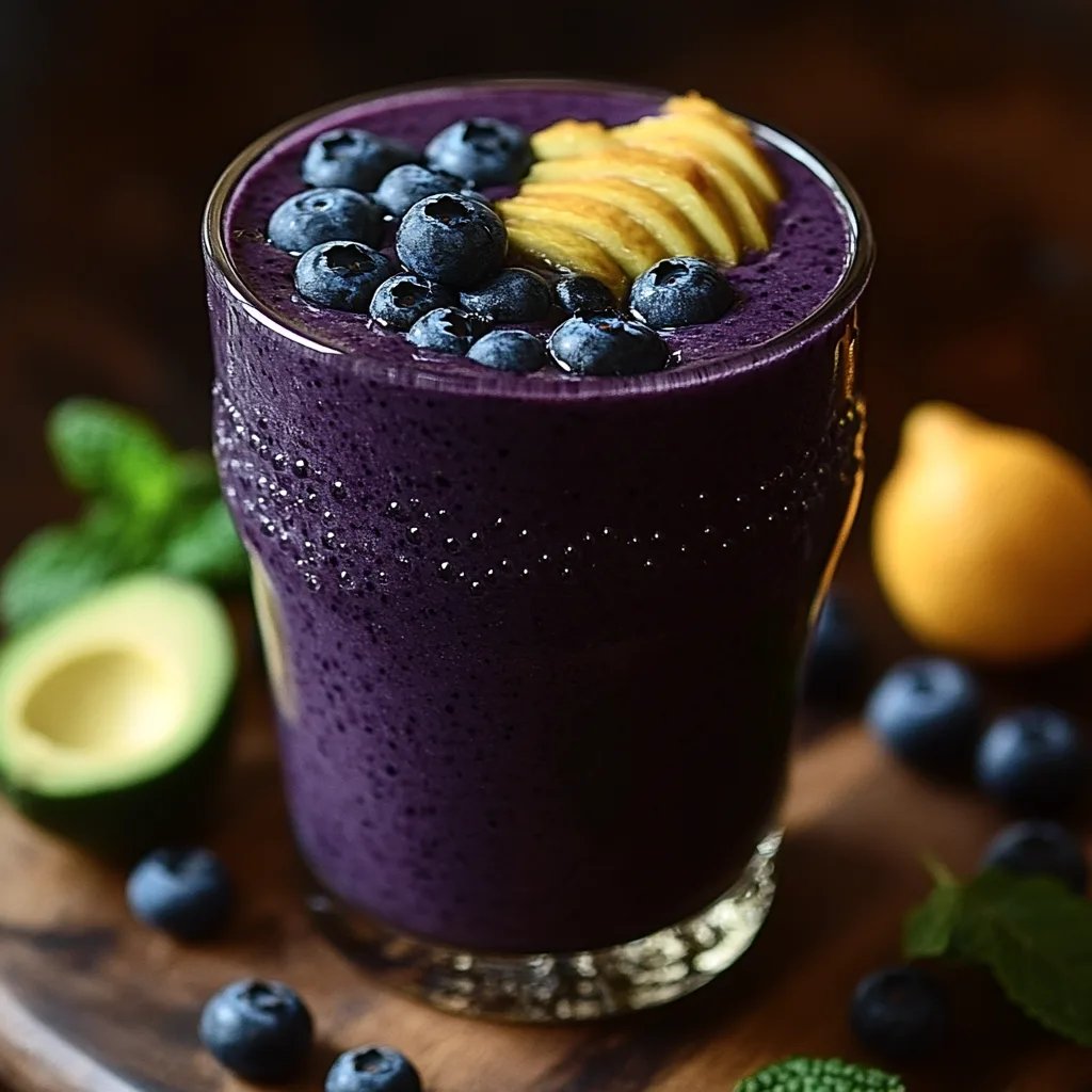 Batido de Limón, Arándanos y Aguacate: Una Increíble Receta Última