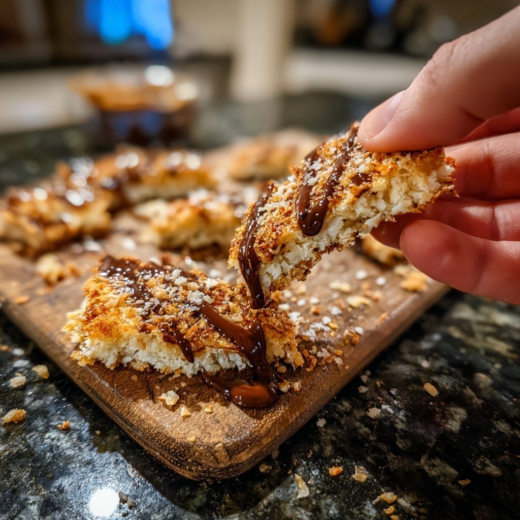 Crocante de yogur con mantequilla de maní