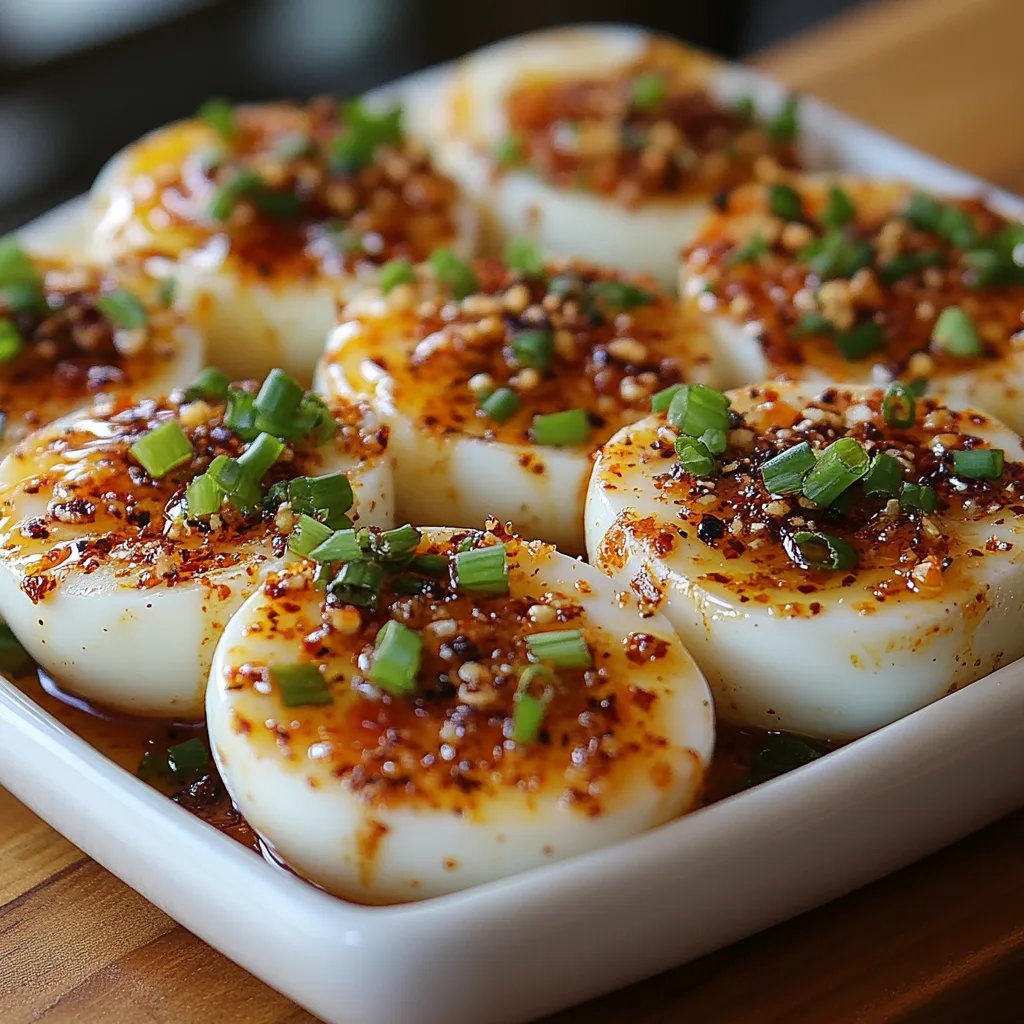 Huevos Rellenos Picantes con Ajo y Chile: Una Increíble Receta Última