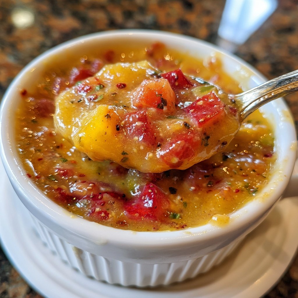 Salsa mantequilla maní fruta