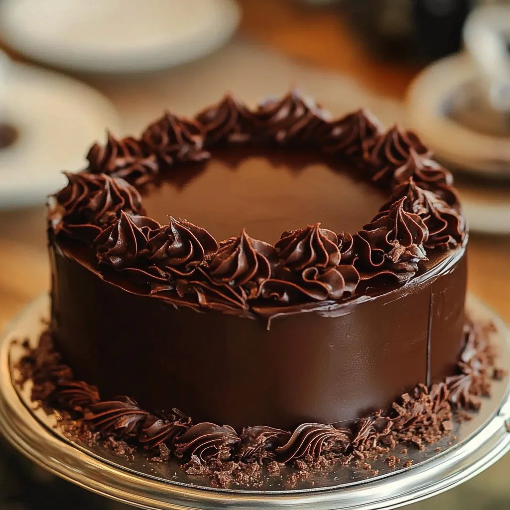 Pastel definitivo de ganache de chocolate